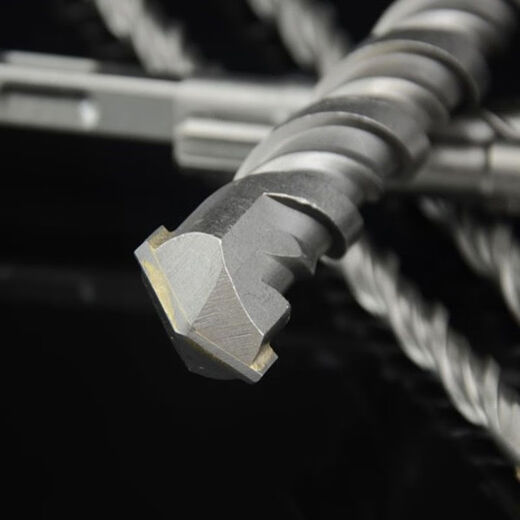 Mo Peng Extended Drill Bit Betcrete через стены Электрический молоток воздействует на две ямы, две канавки, четыре ямы, квадратные ручки 350 мм круглые ручки 12350 (один кусок)