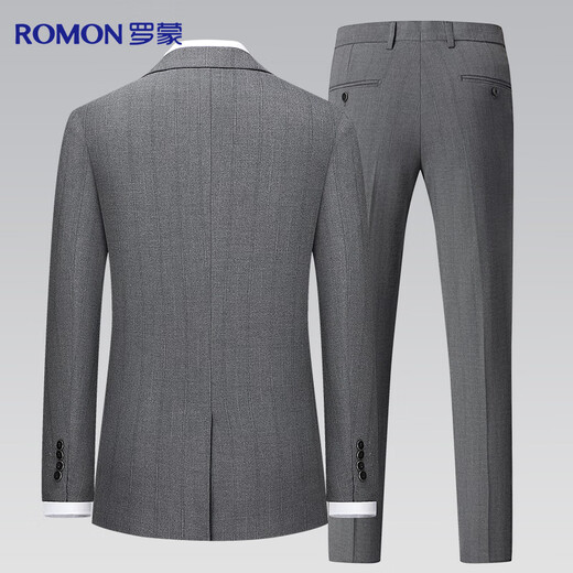 Romon suit men's slim professional formal suit business casual groom's suit wedding dress men's suit
