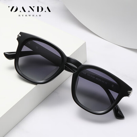 Ray.Ben (Ray.Ben) Nuevas gafas de sol polarizadas europeas y estadounidenses igual que hombres y mujeres, gafas de sol de moda, protector solar moderno, mismo estilo que el centro comercial, té profundo brillante C695-P242 49-23-143