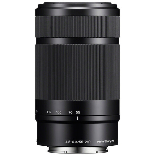 Sony (SONY) E 55-210mm APS-C format telephoto large zoom mirrorless camera lens black E-mount SEL55210