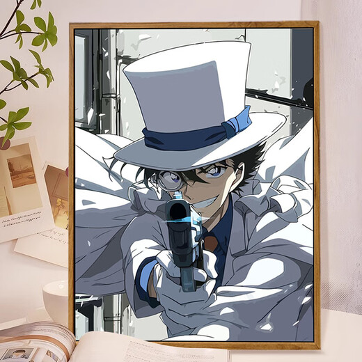 Detective Conan Monster Kidd Digitalölmalerei DIY Cartoon Cartoon Hand gezeichnet füllende Farbe Acrylmalerei LL14699 Acrylmalerei