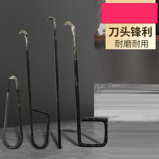 山头林村刀打结刀纺织厂用13567g方耳弯柄纺纱割纱钩刀 特优 13G方柄100 特优16G方柄100把/盒