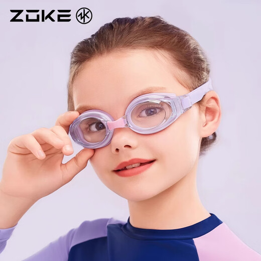 ZOKE children's plano myopia swimming goggles high definition waterproof and anti-fog youth swimming training eye protection 625602303-1