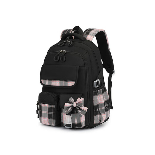 Kara Sheep Golden Leaf God Estudiantes de la escuela primaria Grado 3 a 6 Mujeres de la secundaria de la secundaria Decompresión del acertijo lindo 3291 Bolsa de mochila negra