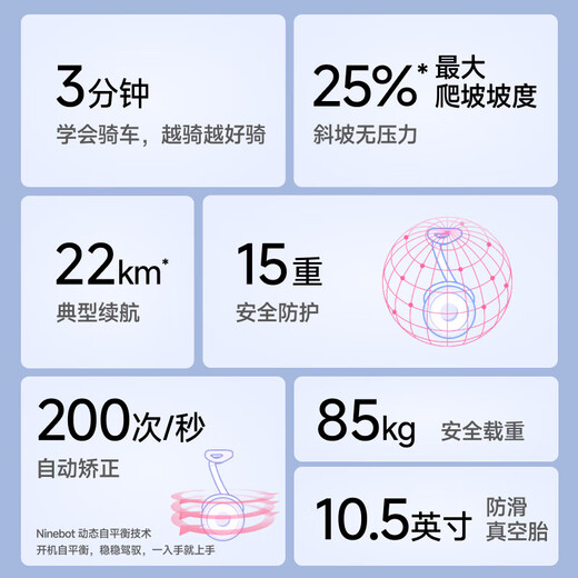 小米（MI）平衡车9号 成人两轮电动体感车男女迷你智能儿童平衡车户外便携折叠踏板双轮思维车代步平行车 小米平衡车白色-官方标配