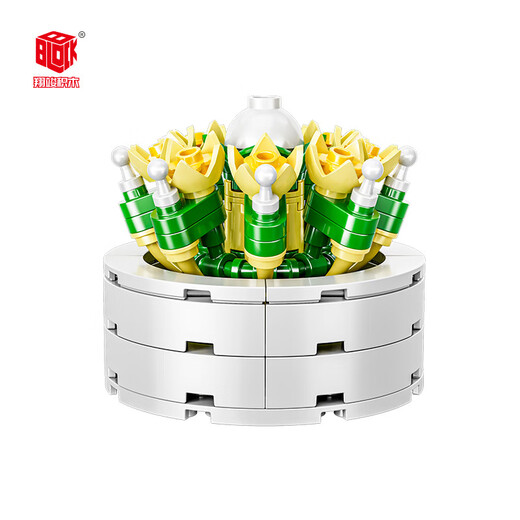
Shantoulin Village plant building blocks and flowers cute small ornaments DIY assembly toy wholesale XJ-10975(B) Juhuangyu