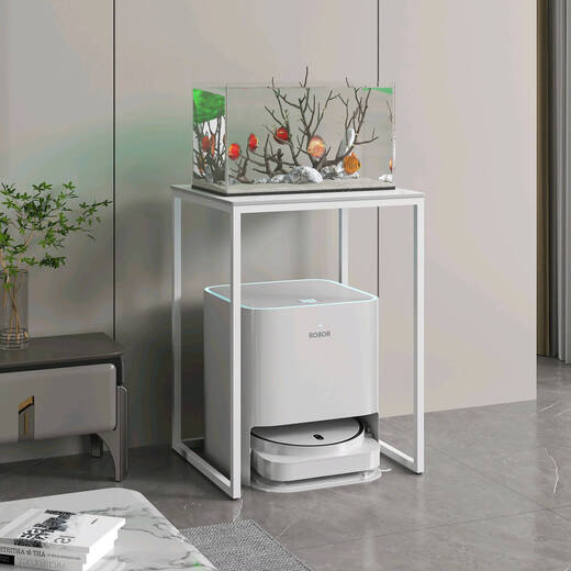 接运猫扫地机器人置物架鱼缸斯小架子夹缝桌面岩板角落边几 扫地机架子选择指南