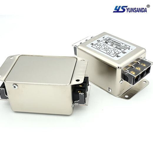 Power filter 220v AC double terminal block rail type electromagnetic interference purifier CW4L2-30A-R1 CW4L210AS (005) hole installation