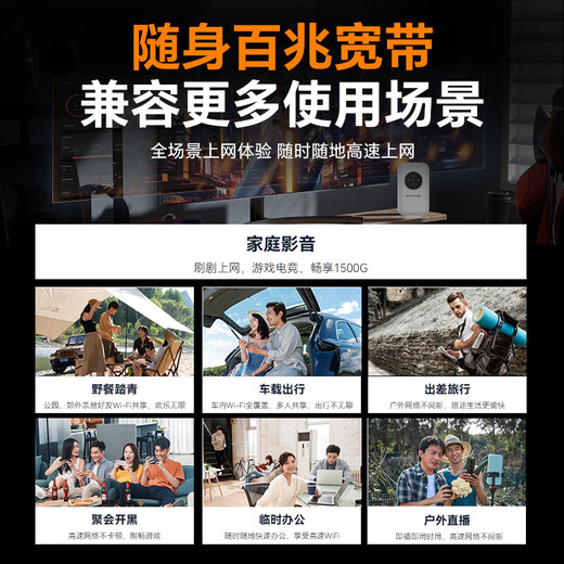 飞瑧【热销榜NO.1】千兆随身wifi6全国通免插卡无线高速支持2025款5G/4G设备便携无限制三网小优米选 5G小米智选【云南新疆西藏版】提速9999%