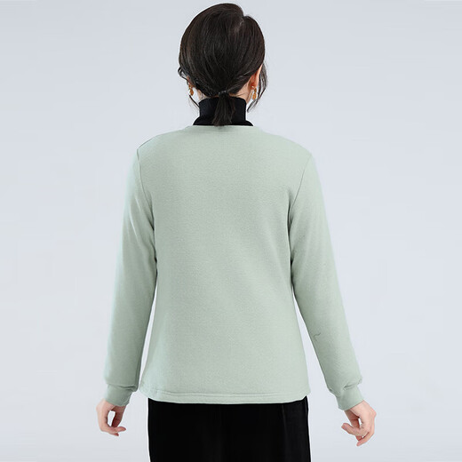 Chaqueta de algodón de seda de mulberry sihuang para mujeres que usan un abrigo de algodón de seda hecho a mano para madres usan otoño e invierno chaqueta de algodón cálida con gran tamaño crisantemo de fondo escondido 3524 m [Sugerencia 95-105Jin [Jin equivale a 0,5 kg]] todo tamaño