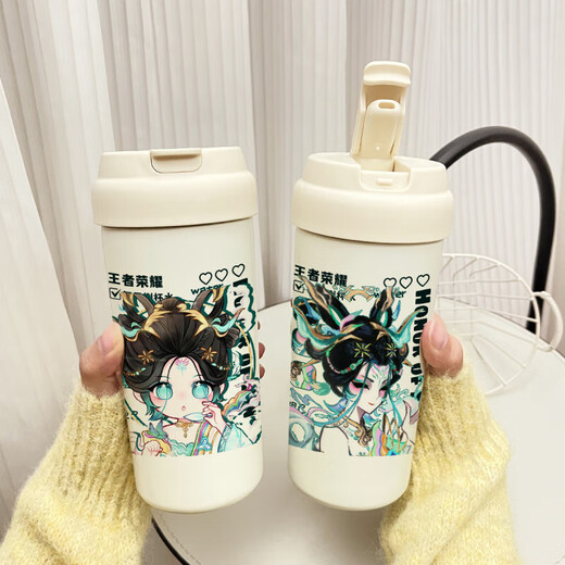 Sanrio Daji Game Peripheral Double Speed ​​Stoupe Type Thermos Cup 2D Студенческий подарок общежития vb2694