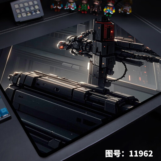 
Xiao Jiejiang chose simple abstract mouse pad with super large thickened fine face for boys FPS e-sports games special keyboard pad technology style 11964 endless lines 450*400*4mm