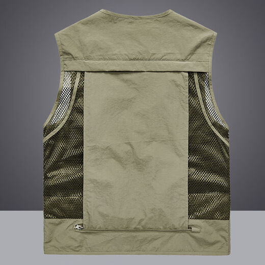 Xuanshi 2025 new fishing sun protection clothing outdoor men's suit ice silk breathable sun protection quick-drying anti-mosquito sports fishing clothing khaki M