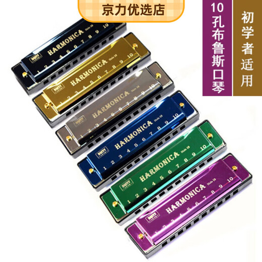 Swan (SWAN) 24-hole C harmonica children's instrument 10-hole blues beginner adult organ toys 118 24-hole fine titanium harmonica (silver)