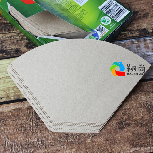 ZBW coffee filter paper No. 4 coffee filter paper drip coffee pot filter paper American coffee machine filter paper 1X2 white 5 boxes for 4-6 cups