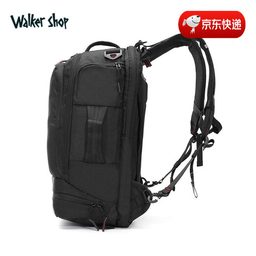 Walker Shop品牌新款双肩包男款商务通勤出差超大容量旅行包轻便男士背包 灰色 19寸