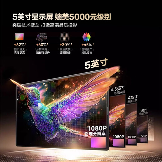 Maiwei (Germany) A10 home projector HD bedroom office home theater 4K ultra-clear living room conference business projector mobile phone screen projection top version 4K ultra-clear decoding + Huawei HiSilicon