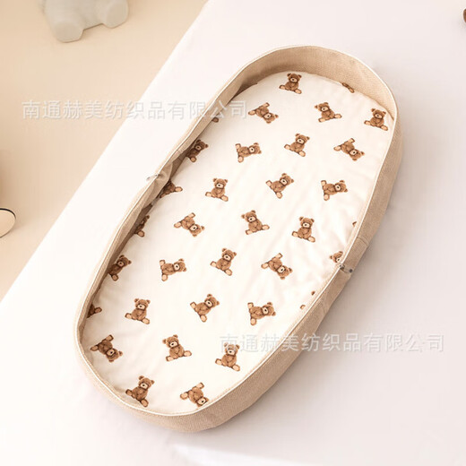 
Nantong Hemei Backpack Portable Bed Middle Bed Bionic Baby Nest Toddler Airplane Travel Bed Modern Crib Farm Animals Shoulder + Ramp Pad (Reservation)