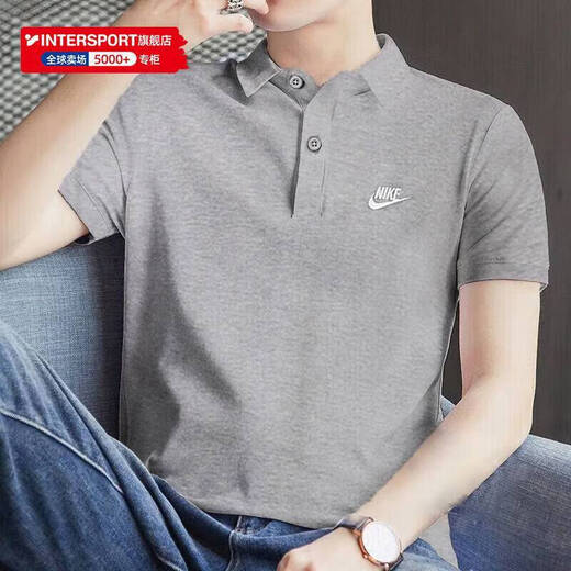 耐克（NIKE）官方 舰店T恤男装 25夏季新款运动服时尚休闲短袖透气翻领polo衫 FN3895-063/偏大一码 S (165/84A)