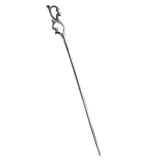 MHFDO Old Phoenix 999 sterling silver retro classical sprout hairpin Chinese style hair accessories cheongsam Hanfu hairpin A013 retro sprout hairpin 16cm