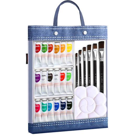 Malimali watercolor gouache pigment set elementary school student art student drawing tool set washable color pigment [watercolor] 24 colors 12ml-E1342