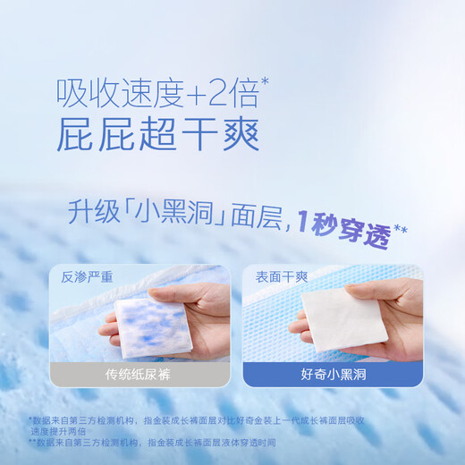好奇（Huggies）金装婴儿尿不湿云柔成长裤加大号XXXL58超薄柔软大吸力透气