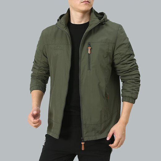 VIIBEST9898 Veste décontractée transfrontalière automne et hiver Office Outdoor Windprooft plus en velours veste décontractée à capuche Clip de sport foncé bleu M