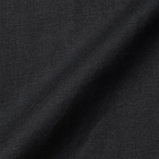 Muji Women's Cotton Chanvre Hobe sans manches Robe de femme Robe d'été Robe longue BCD91C5S Black L (165 / 88A)