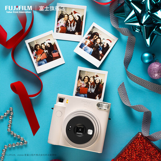 FUJIFILM Instax SQ1 Instant Imaging Camera Square Photo Paper Mica White Package 1 Contains 40 sheets of white edge photo paper + peripheral accessories Official standard