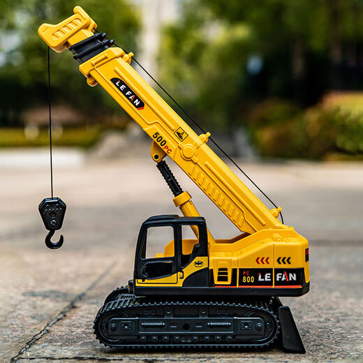 Shantoulin Village engineering vehicle toy truck children's lifting crane inertial crane model boy 36 years old large tower 2 car 16870 multi-function engineering vehicle 16862