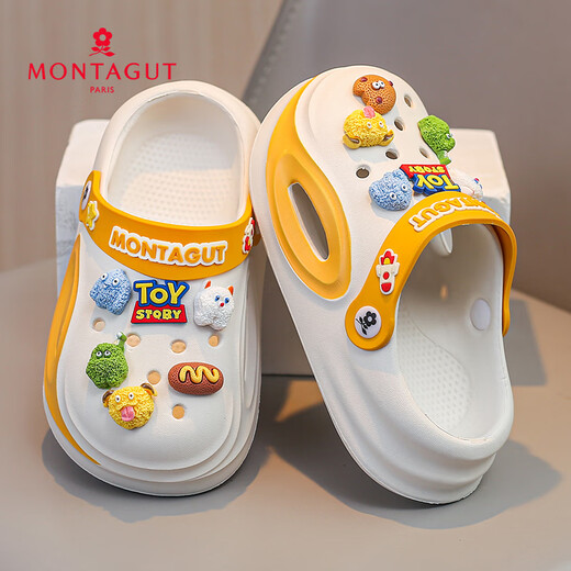梦特娇儿童洞洞鞋男童拖鞋中大童6-12岁夏季鞋子室内外穿防滑软底沙滩鞋