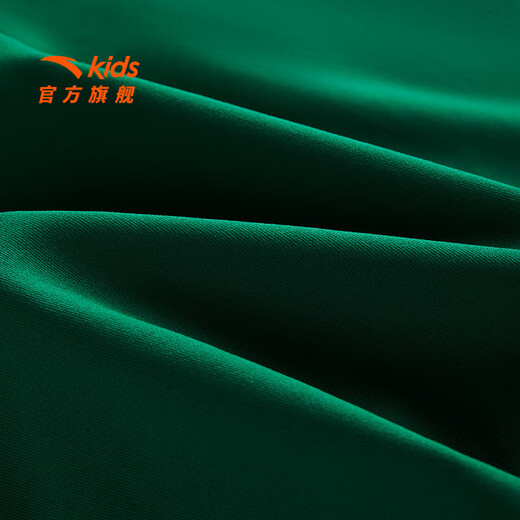 ANTA children's skirt for girls and boys 25 years summer trendy comfortable skirt pleated woven short skirt dark emerald green-3 150