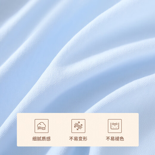 Classic Teddy classic Teddy girls' shirt children's long-sleeved shirt children's clothing spring pure cotton all-match top light blue 110