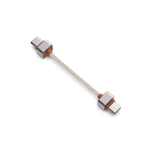 DdHiFi TC03SS TC03SL TC03LL Dual USB-C OTG decoding cable, mesh sleeve oxygen-free copper small tail cable TC03S (8CM)