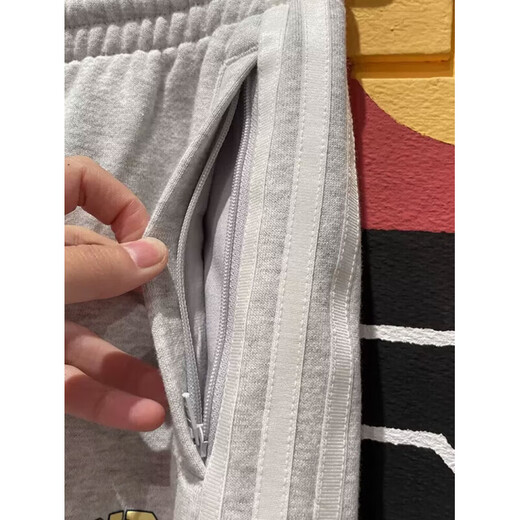 阿迪达斯 （adidas）裤子女裤2025年秋季新款运动裤宽松卫裤收口休闲针织长裤 IT9856灰色内里毛圈 XL