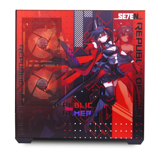 ASUS ROG family bucket 7800X3D/RTX5060Ti RTX5070Ti host computer graphics card desktop assembly e-sports game desktop design AI rendering DIY assembly complete set three 7800X3D+RTX5060Ti 16G