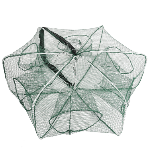 God Shark 8 hole diameter 60 fish net shrimp cage fishing cage automatically folds out only into the fishing net ground dragon net eel cage fishing gear