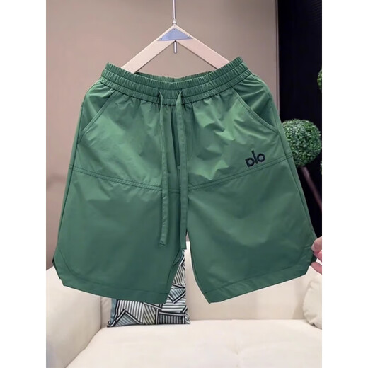 
ROMON Summer New Outdoor Lightweight Quick-Drying Casual Shorts Men's 2025 Fashion and All-Match Shorts Men's Large Size Grass Green XL 140-160Jin [Jin equals 0.5 kg]