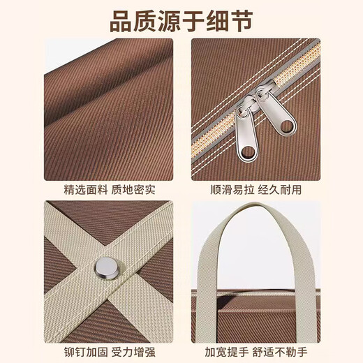 Best Helper Moving Packing Bag Strong and Durable Luggage Bag Quilt Storage Bag Thickened Quilt Bag Dustproof Organizing Bag Extra Large - Thin Quilt 3 Beds + Pillows 90*28*58cm Moving