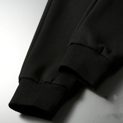 JASONWOOD Casual Pants Men's Autumn and Winter 2025 New Velvet Thickened Sports Pants Loose Leg-length Pants Men's Black Official Genuine 5XL 210-235Jin Jin is equal to 0.5 kg Celebrity Private Wear
