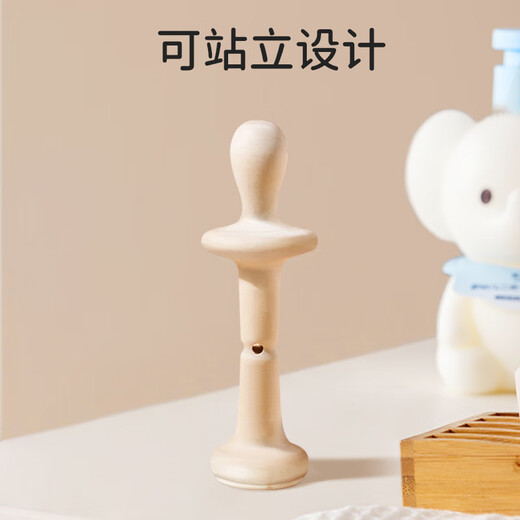 Bao's pepperwood molar stick toy baby teether for infants and young children to bite during the teething period to soothe the chewer with a red rope