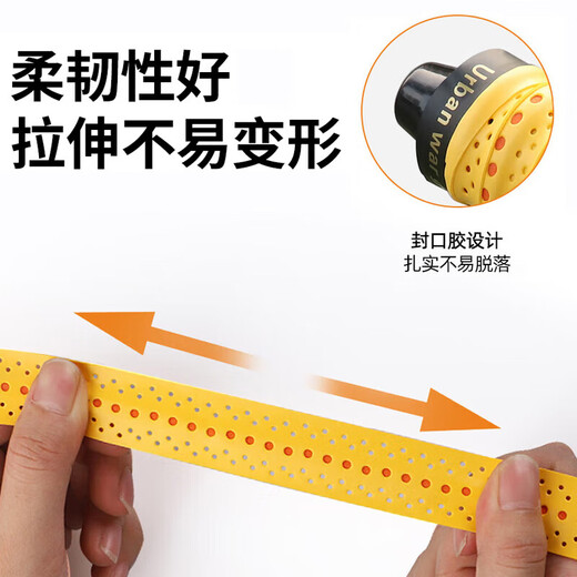 Kaooseen motorcycle handlebar wrapping with electric handlebar cover anti-slip bicycle handlebar rubber battery car modification two-color black and orange pair