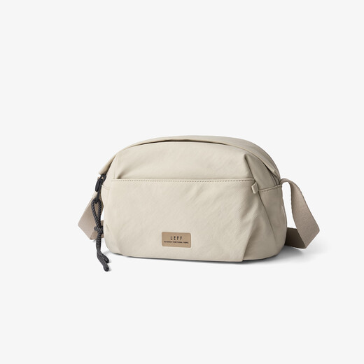 
Lef steamed bun bag 2025 new simple, fashionable, lightweight, large capacity crossbody bag white apricot color