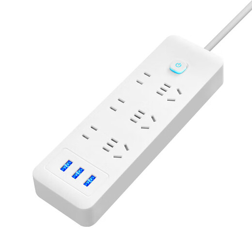 
[JD Logistics] Home smart row plug-in household USB socket board plug-in board power supply multi-function switch plug-in board wiring board plug-in board 21 holes [6 plug-in 2.8 meters]