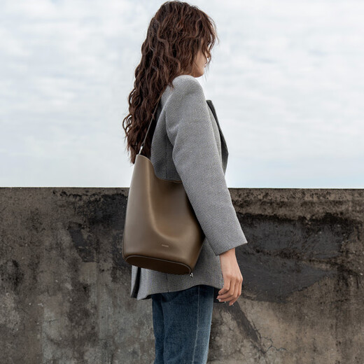 RABEANCO/Ver Demi Eimer -Tasche für Frauen große Kapazität Umhängetasche Muttertasche Nische Crossbody Pendlertasche Olivengrün