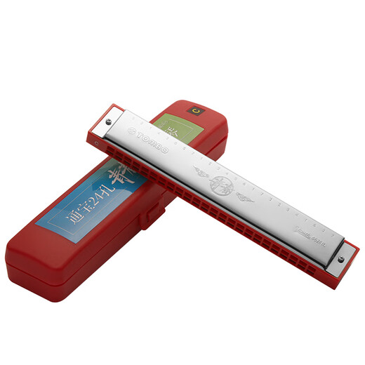 
TOMBO Japan's new 24-hole polyphonic harmonica student novices youth version 6624Q official flagship store D tune