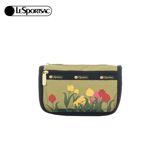 LeSportsac new TRENDY series retro tulip multi-compartment storage clutch bag for girls gifts retro tulip