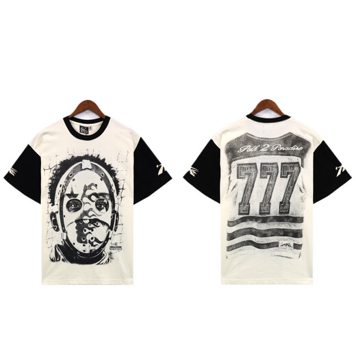 Lee Kids American Trendy Brand Hell Star Letter Camiseta con estampado de huellas Hombres y mujeres Siguiente manga corta de deportes sueltos 2691 Black S