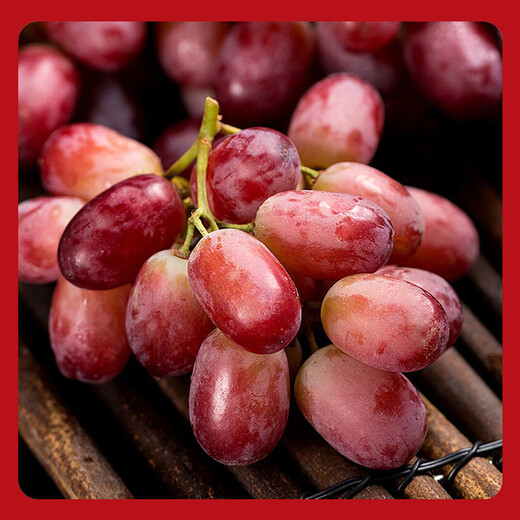 Jingxiansheng Clenson seedless red grapes, net weight 2Jin Jin is equal to 0.5kg, packed grape/raisin Clenson fresh fruit, straight from the source