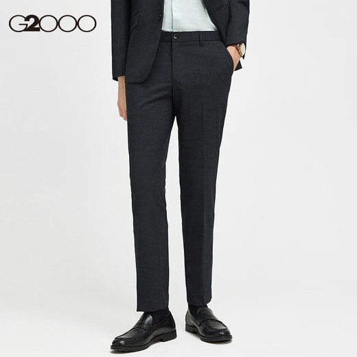 G2000 Men's Wear New Shopping Mall Suit Suit 2025 Autumn and Winter Business Commuting Formal Suit Suit Pants Carbon Black/98/Suit 48